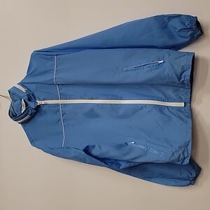 Vintage Nylon Windbreaker L Blue 80s